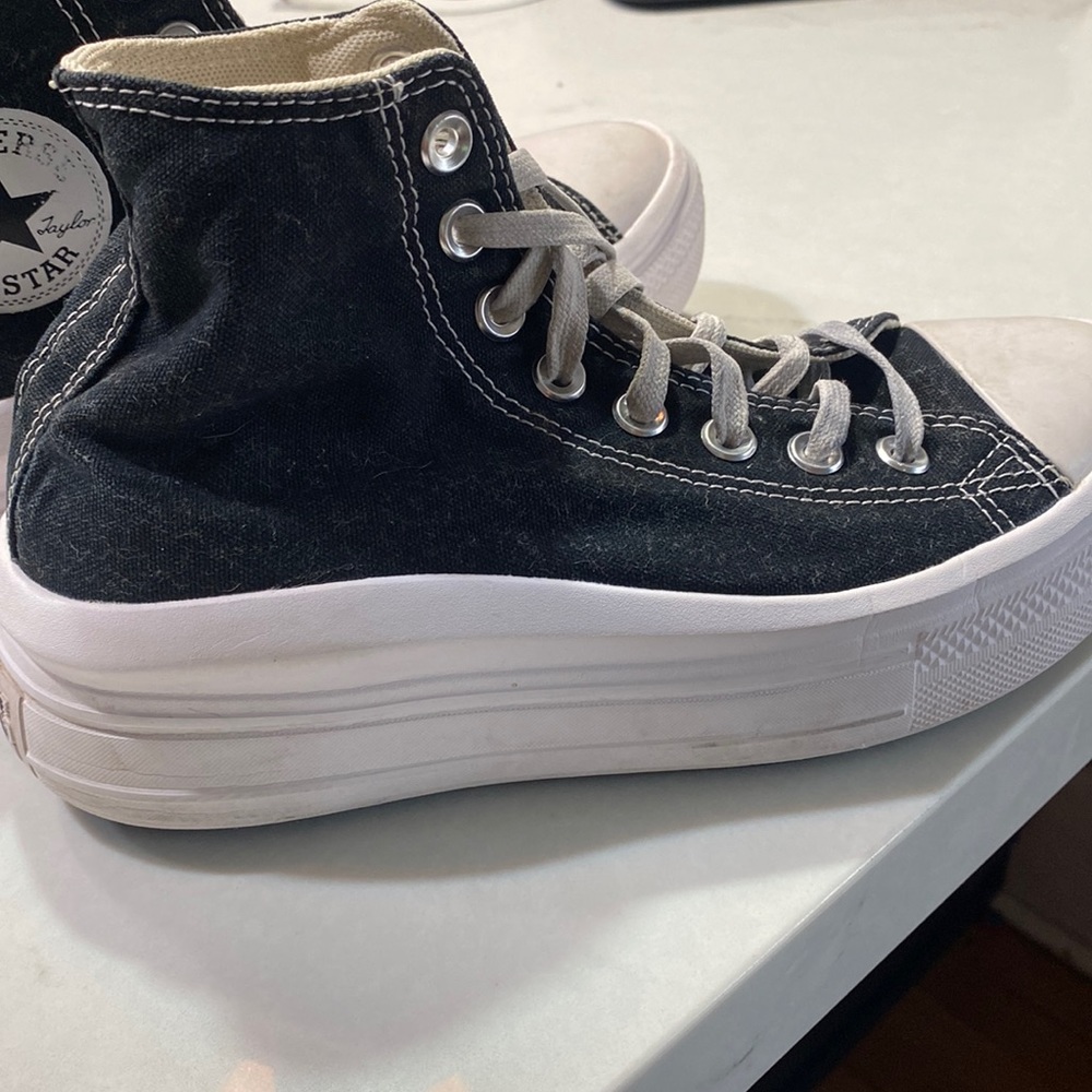 Converse Black and White High-Top Sneakers